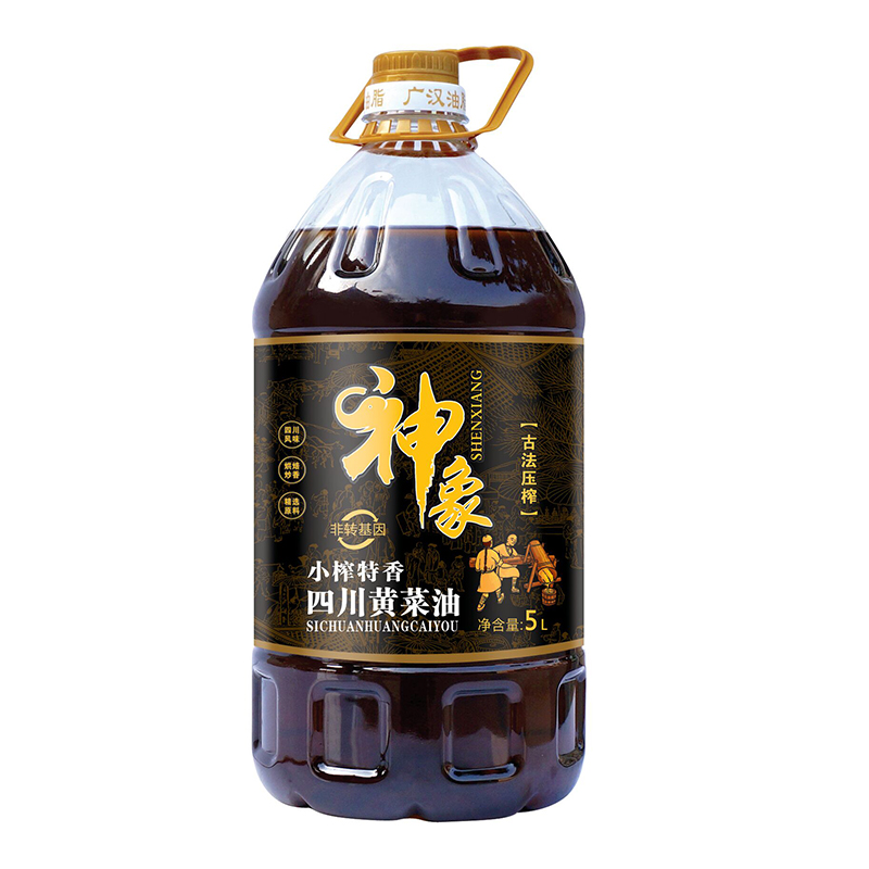 山真美神象小榨特香黃菜籽油5L